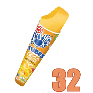 Paddle Pop Tubes Orange & Mango
