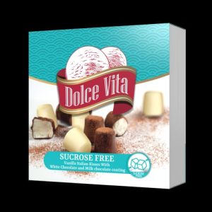Dolce Vita Sucrose-Free Vanilla Italian Kisses with White and Milk Chocolate